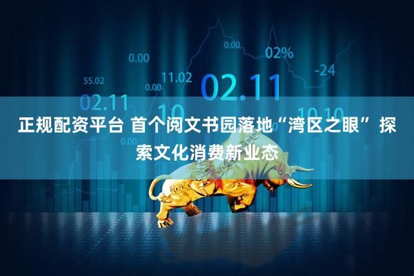 正规配资平台 首个阅文书园落地“湾区之眼” 探索文化消费新业态